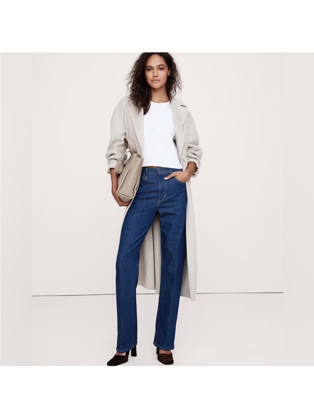 Banana Republic High-Rise Stacked Bootcut Jeans - Medium Wash